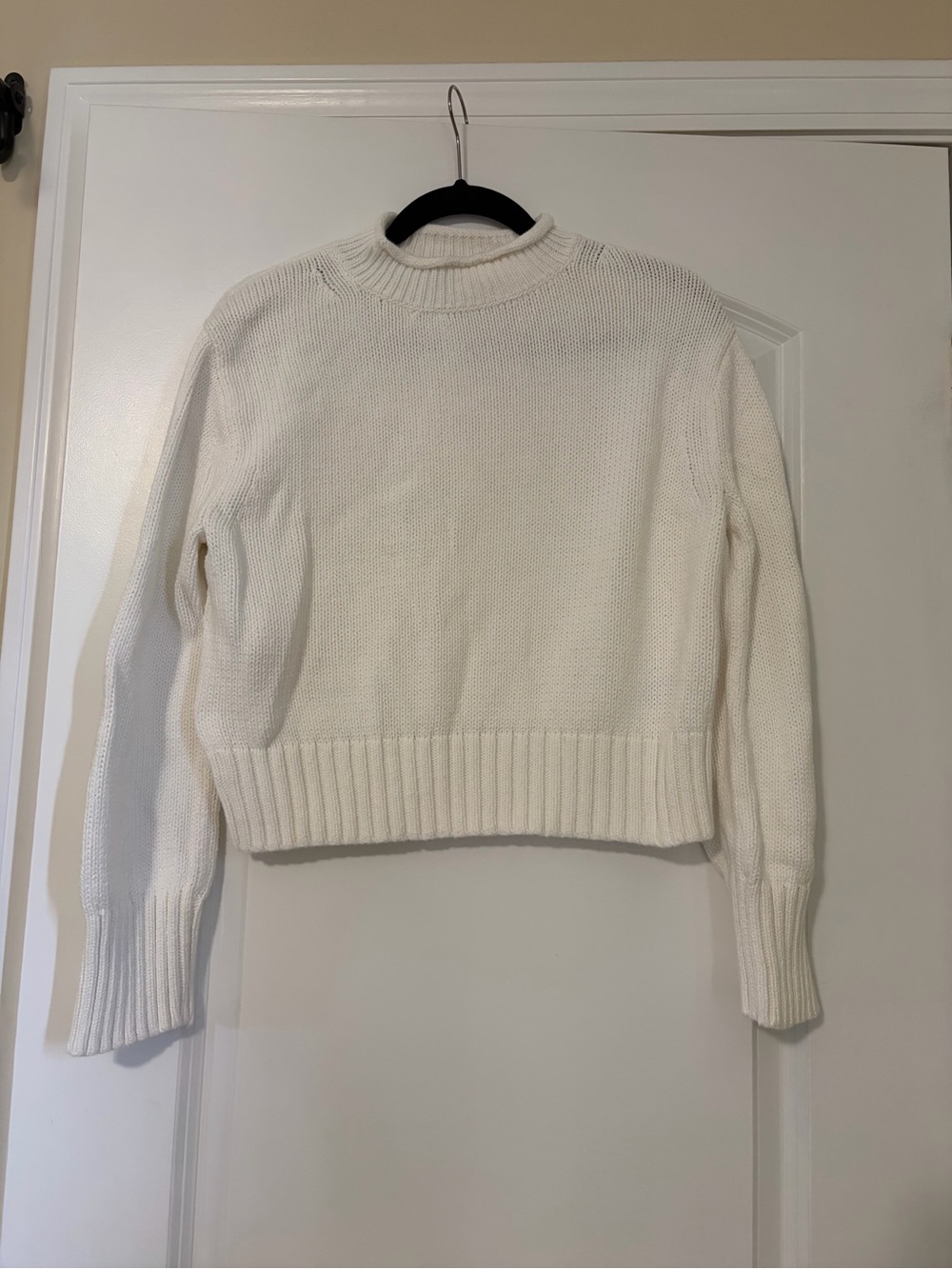 NWOT J. Crew Cream Rollneck Knit Sweater - Picture 4 of 6
